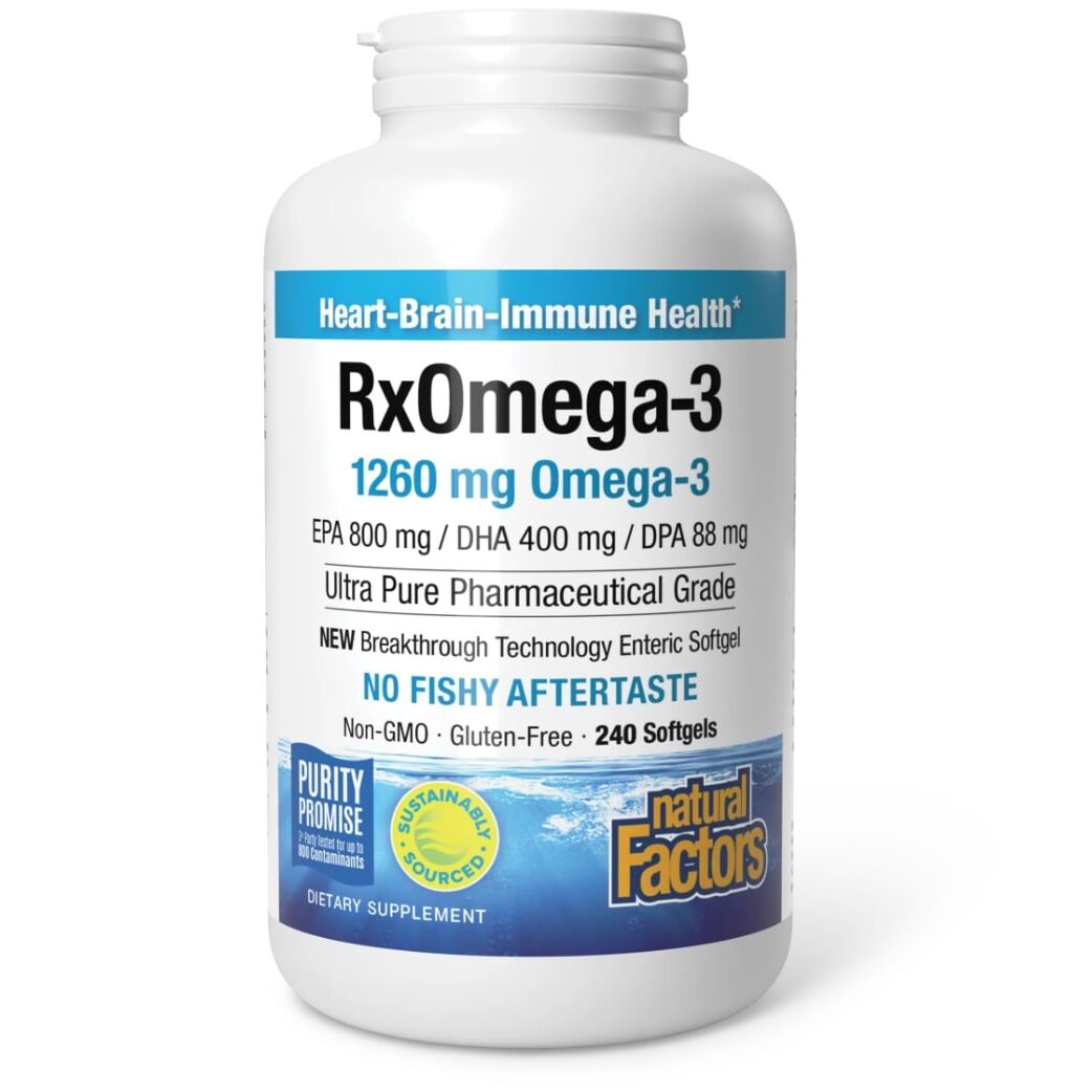 Natural Factors RxOmega-3 240 zachte capsules - Viking Supplements