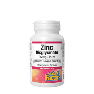 Natural Factors Zinkbisglycinaat 25 mg (120 capsules) - Viking Supplements