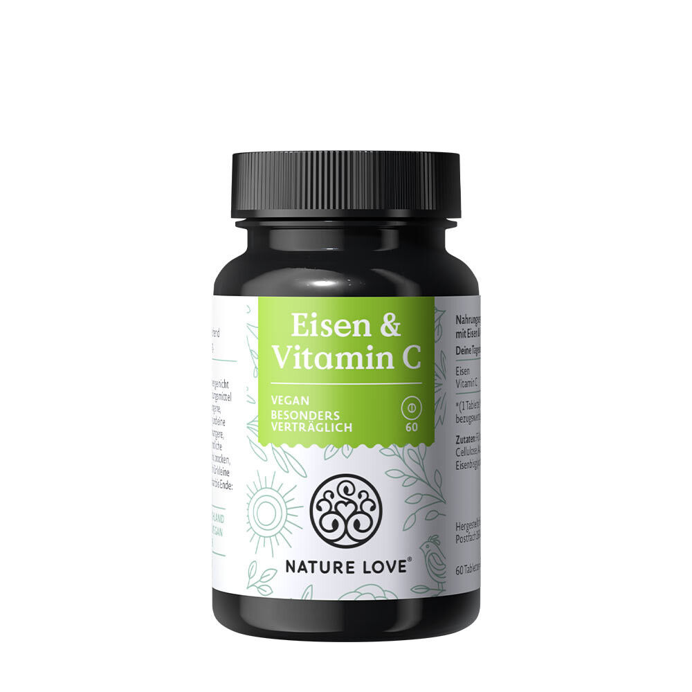 Nature Love IJzer & Vitamine C (60 tabletten) - Viking Supplements