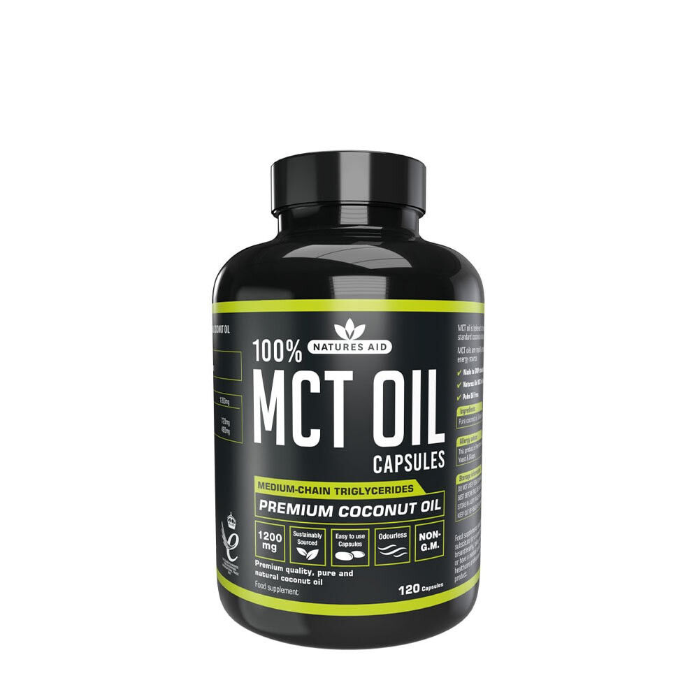 Natures Aid MCT-oliecapsules (120 capsules) - Viking Supplements