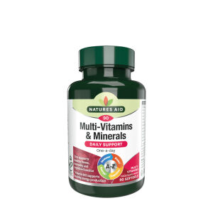 Natures Aid Multivitaminen & Mineralen (met ijzer) (90 softgels) - Viking Supplements