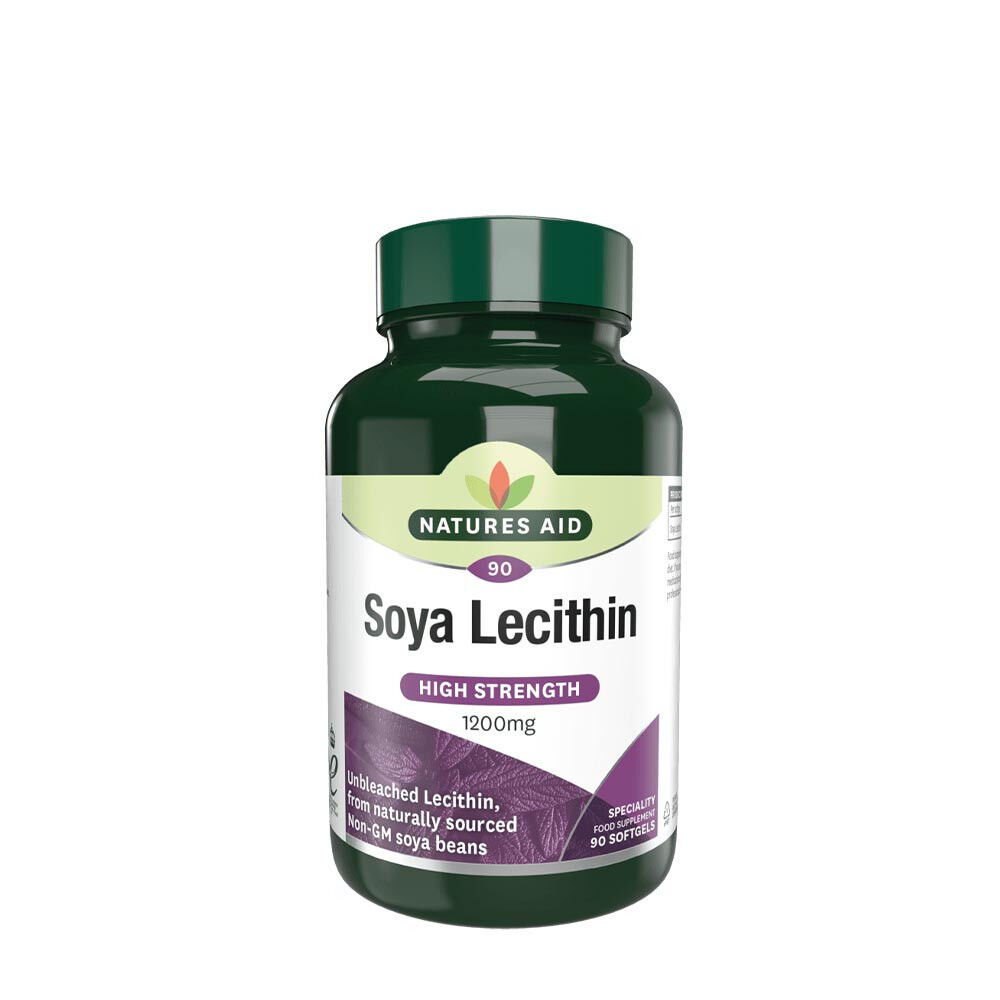 Natures Aid Sojalecithine 1200 mg (90 softgels) - Viking Supplements