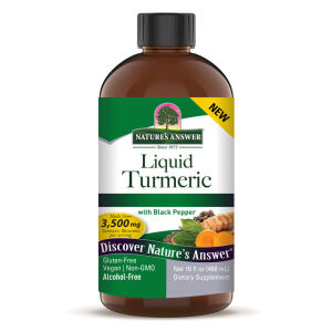 Nature's Answer Vloeibare kurkuma met zwarte peper 3500 mg 16 oz (480 ml) - Viking Supplements