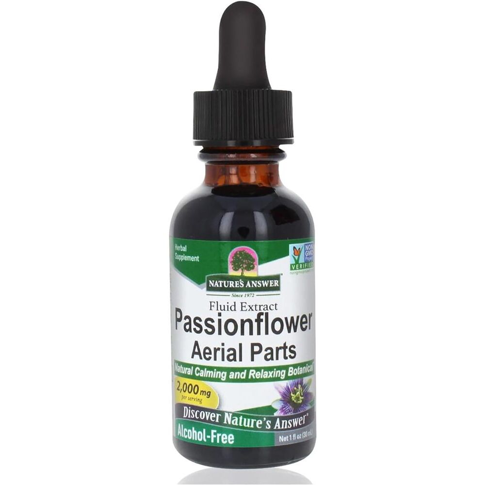 Nature's Answer Passiebloemextract, alcoholvrij, 2000 mg, 30 ml - Viking Supplements