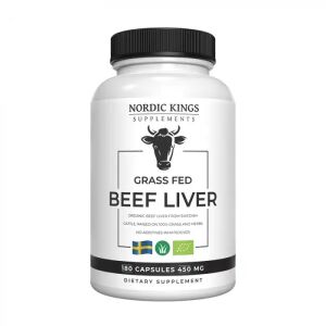 Nordic Kings 100% Biologische runderlever van grasgevoerde runderen – 180 capsules - Viking Supplements