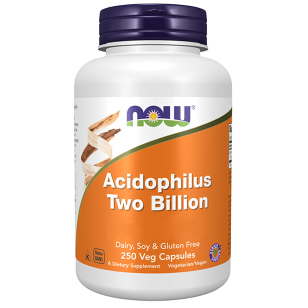 Now Foods Acidophilus Two Billion, 250 vegetarische capsules - Viking Supplements