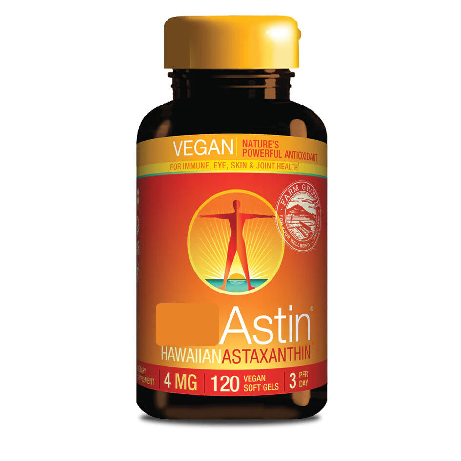 Nutrex Vegan Astin Hawaiiaanse astaxanthine 4 mg, 120 plantaardige softgels - Viking Supplements