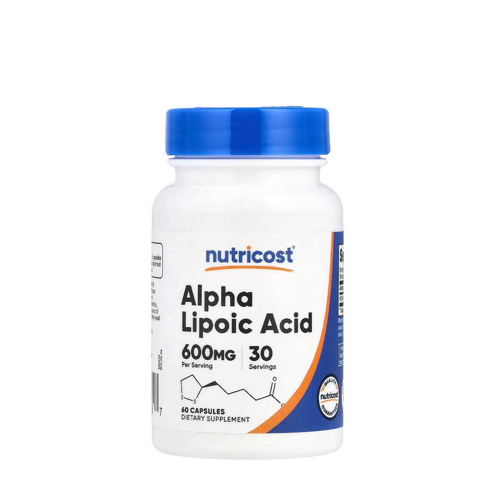 Nutricost Alfa-liponzuur 600 mg (60 capsules) - Viking Supplements
