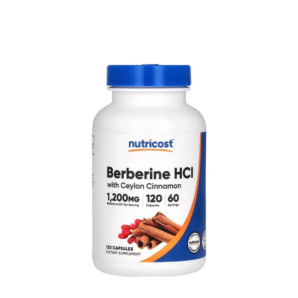 Nutricost Berberine HCl met Ceylon-kaneel (120 capsules) - Viking Supplements