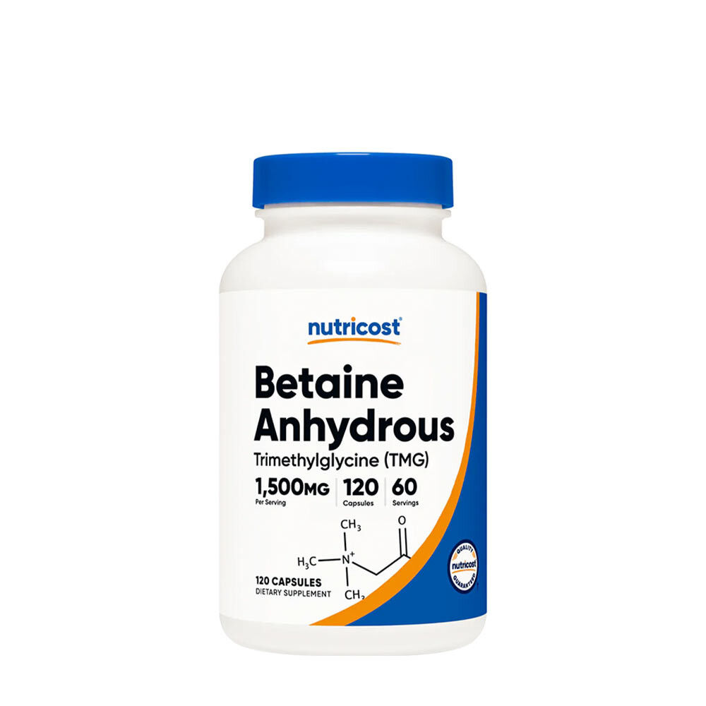 Nutricost Betaïne-anhydraat (TMG) capsules (120 capsules) - Viking Supplements