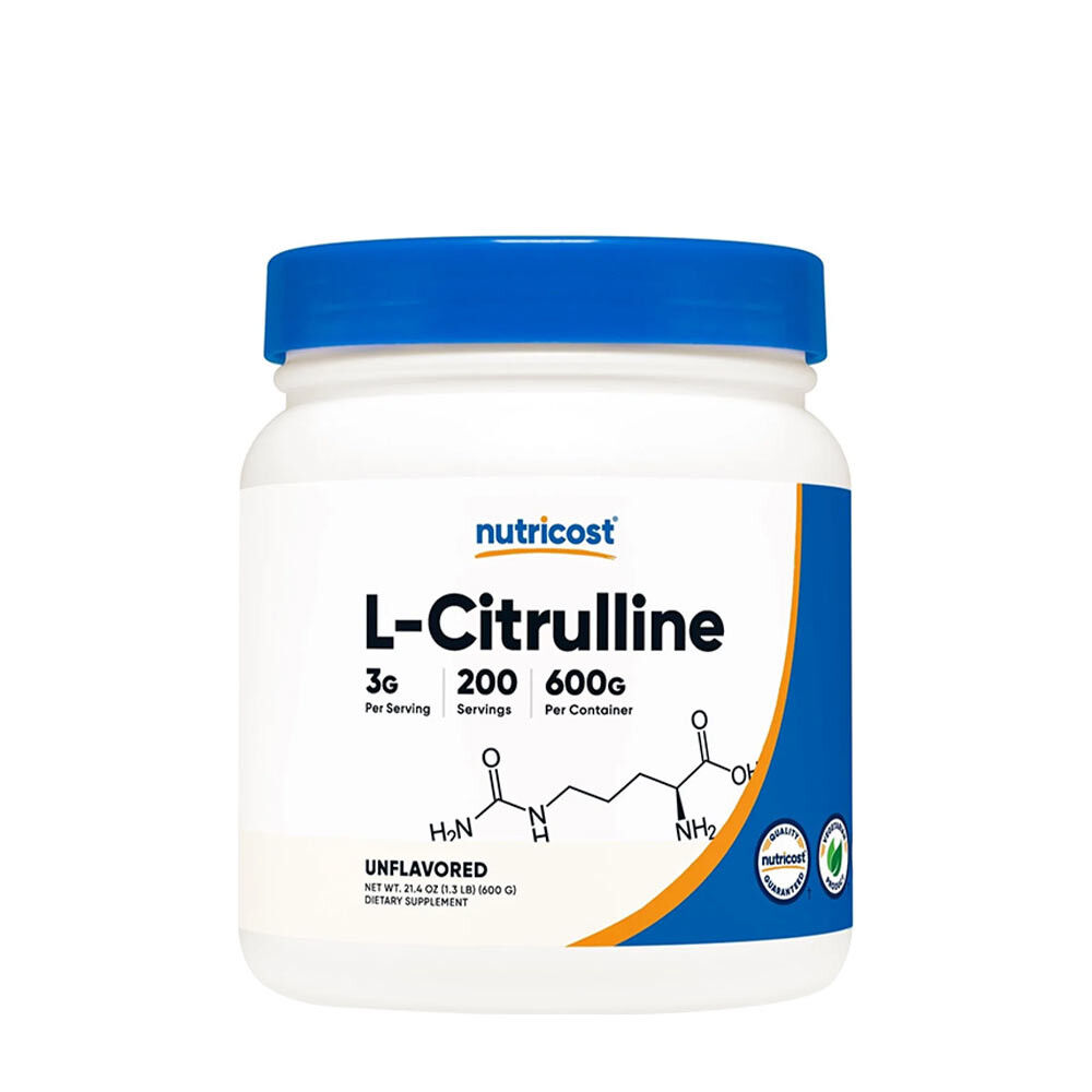Nutricost L-citrulline (base) poeder (600 g) - Viking Supplements