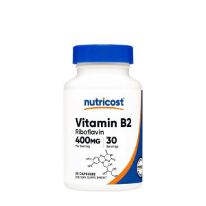 Nutricost Vitamine B2 Riboflavine 400 mg (30 capsules) - Viking Supplements