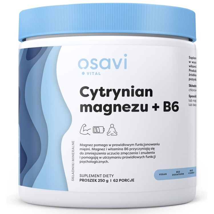 OSAVI Magnesiumcitraat + B6 (250 g) - Viking Supplements