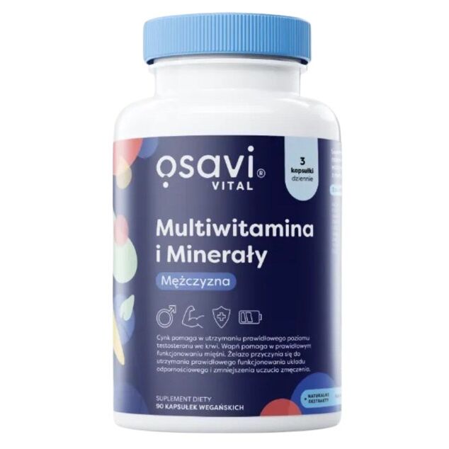 OSAVI Multivitaminen en mineralen voor mannen (90 capsules) - Viking Supplements
