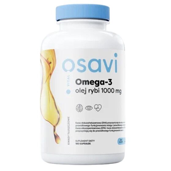 OSAVI Omega-3-visolie, moleculair gedistilleerd, 1000 mg, citroensmaak (180 softgels) - Viking Supplements