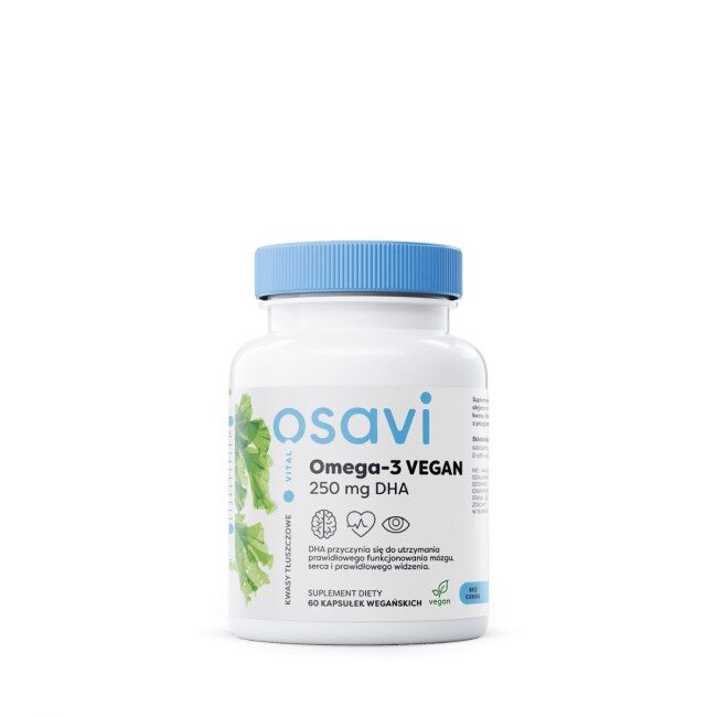 OSAVI Omega-3 VEGAN 250 mg DHA (60 vcaps) - Viking Supplements