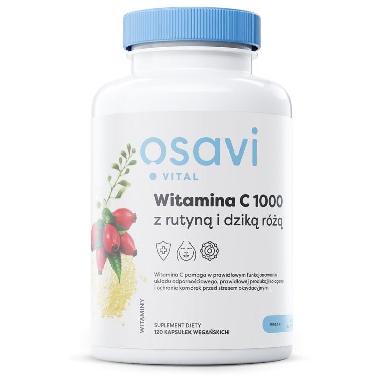 OSAVI Vitamine C 1000 met rutine en rozenbottel (120 vcaps) - Viking Supplements