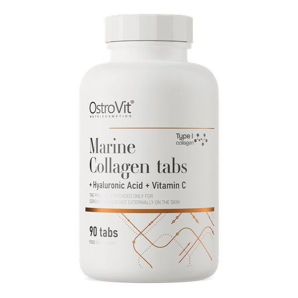 OSTROVIT Marine Collageen + Hyaluronzuur + Vitamine C (90 tabletten) - Viking Supplements