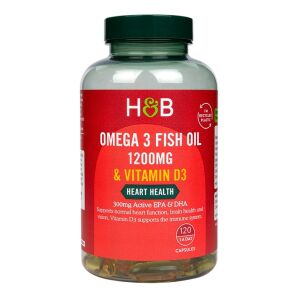 Omega 3-visolie 1200 mg & vitamine D3 - 120 capsules - Viking Supplements