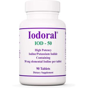 Optimox Corporation Iodoral (jodium en kaliumjodide) 50 mg, 90 tabletten - Viking Supplements