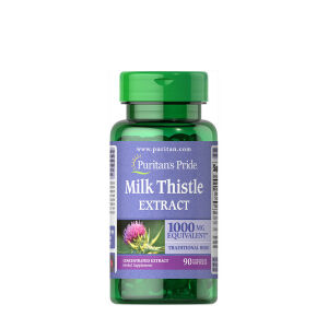 Puritans Pride Mariadistel 4:1-extract 1000 mg (silymarine) (90 softgels) - Viking Supplements
