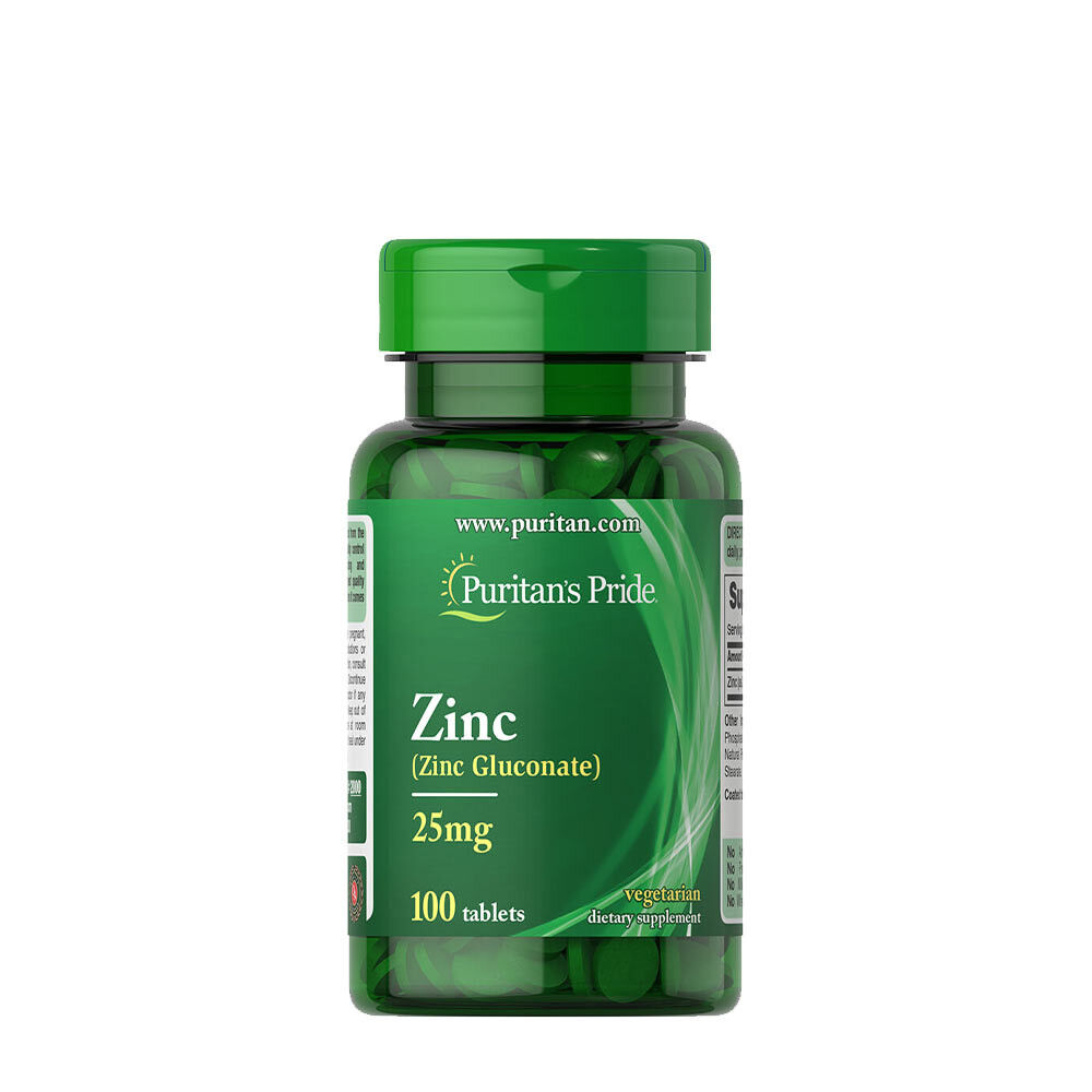Puritan's Pride Zink 25 mg (100 tabletten) - Viking Supplements