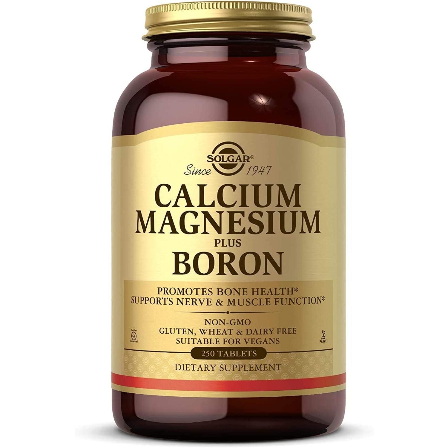 SOLGAR Calcium Magnesium plus Boron (250 tabs) - Viking Supplements