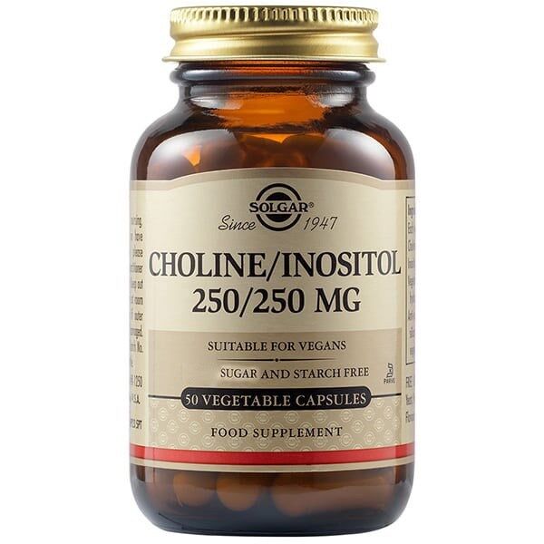 SOLGAR Choline/Inositol 250 mg (50 capsules) - Viking Supplements
