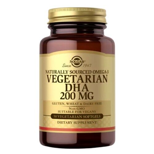 SOLGAR Omega-3 Vegetarisch DHA 200 mg (50 softgels) - Viking Supplements