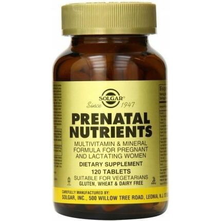SOLGAR Prenatal Nutriens (120 tabletten) - Viking Supplements