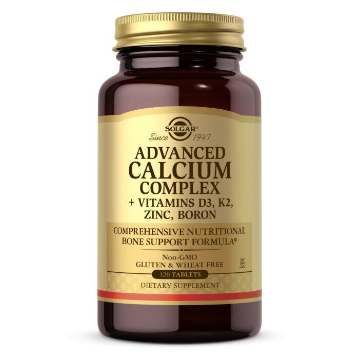 SOLGAR Ultimate Bone Support - Geavanceerd calciumcomplex (D3 + K2 + zink + boor) (120 tabletten) - Viking Supplements