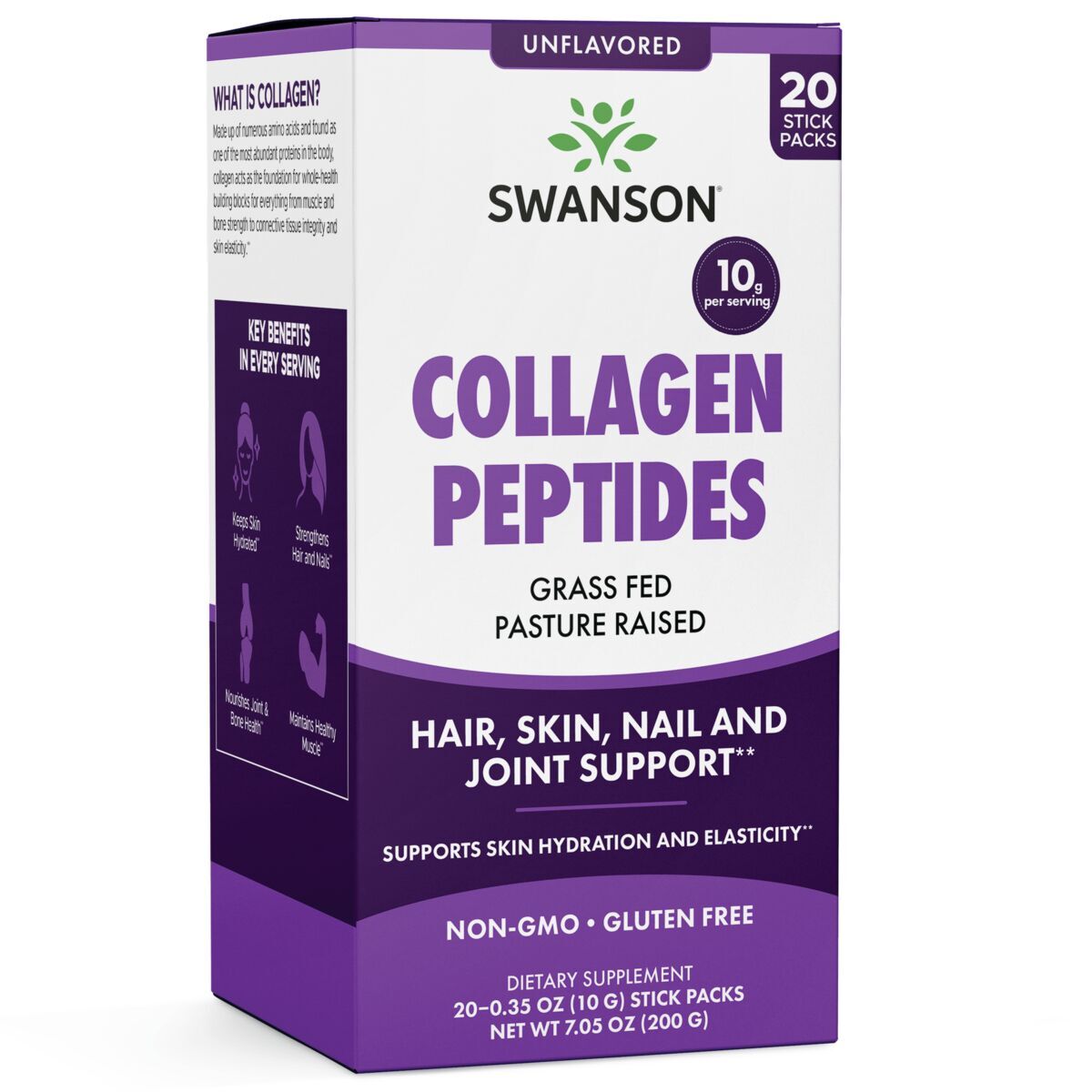 SWANSON Collageenpeptiden - Collageenpeptiden (20 zakjes) - Viking Supplements