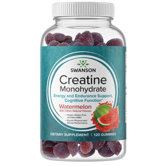 SWANSON Creatine Monohydraat Watermeloen (120 gelkapjes) - Viking Supplements