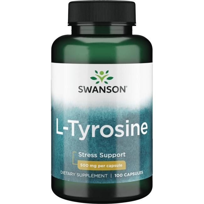 SWANSON L-tyrosine 500 mg 100 capsules - Viking Supplements