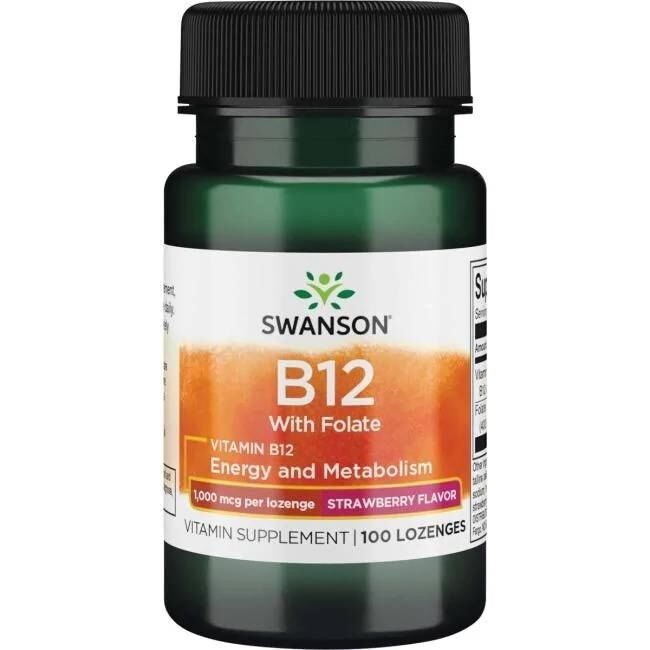 SWANSON Vitamine B-12 1000 mcg 100 zuigtabletten - Viking Supplements