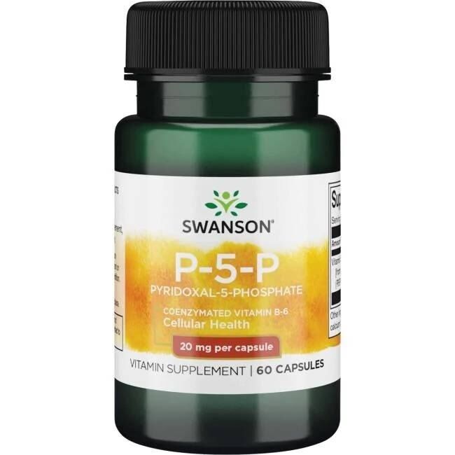 SWANSON Vitamine B-6 20 mg 60 capsules - Viking Supplements
