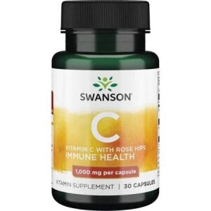 SWANSON Vitamine C 1000 + wilde roos 30 capsules - Viking Supplements