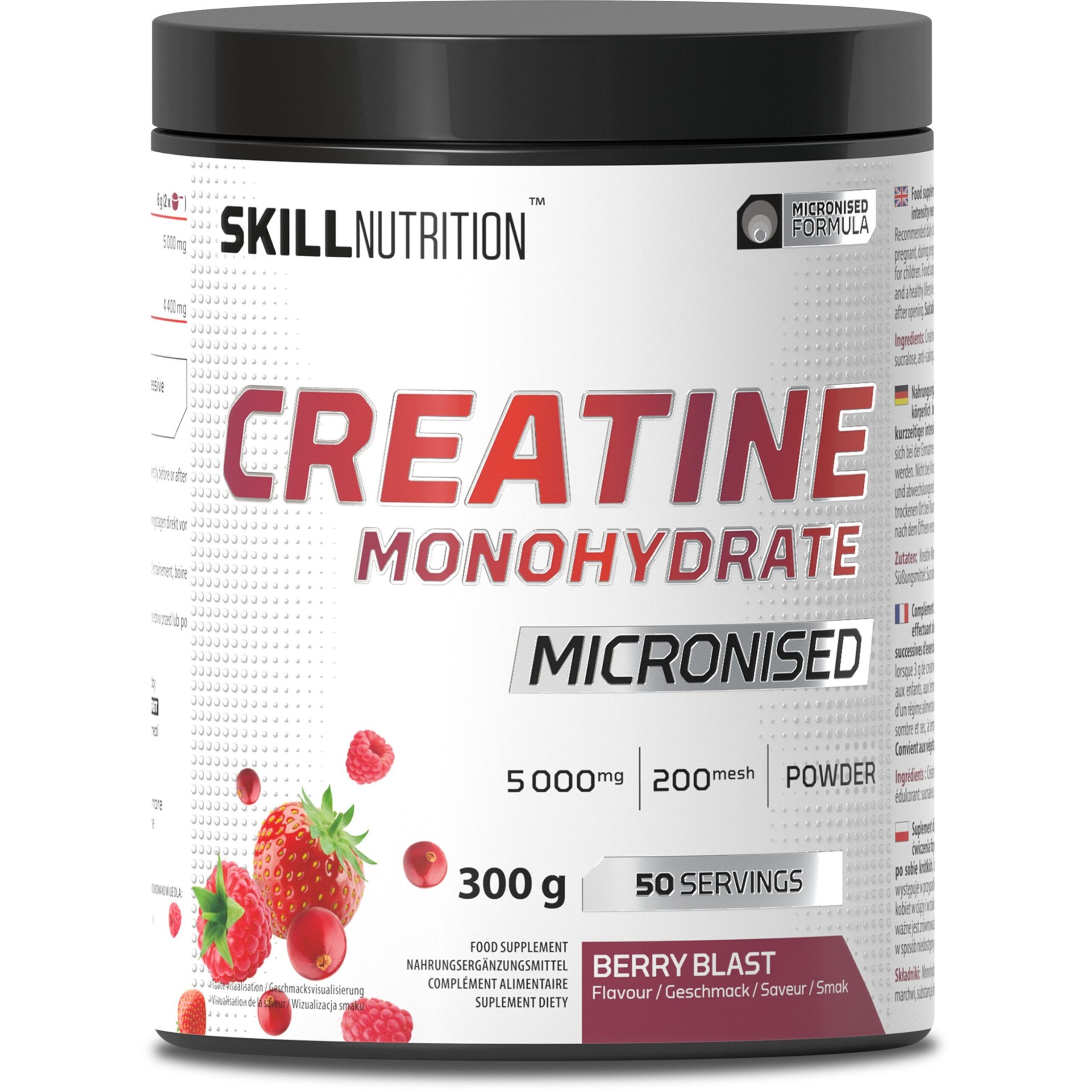 Skill Nutrition - Gemicroniseerd creatine-monohydraat met smaak