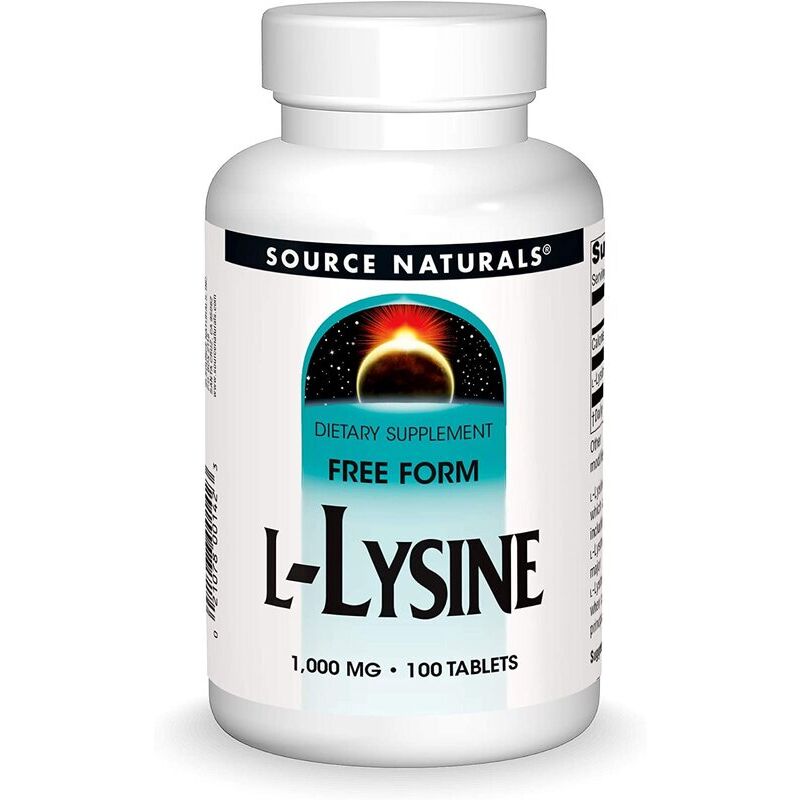 Source Naturals L-lysine 1000 mg, 100 tabletten - Viking Supplements
