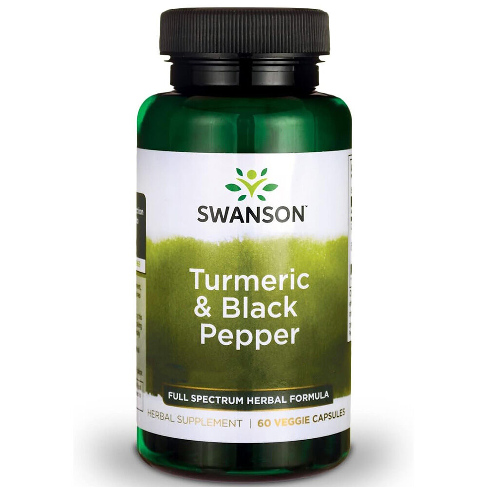 Swanson Curcumine & Berberine met zwarte peper 60 capsules - Viking Supplements