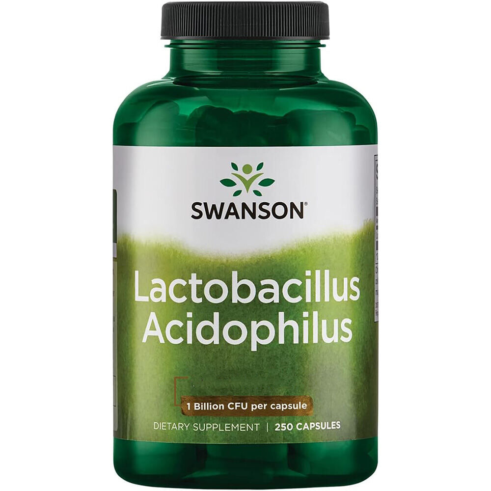 Swanson Lactobacillus acidophilus 1 biljoen CFU 250 capsules - Viking Supplements
