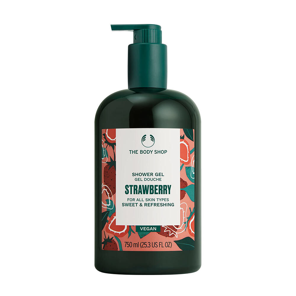 The Body Shop Vegan aardbeien-douchegel (750 ml) - Viking Supplements