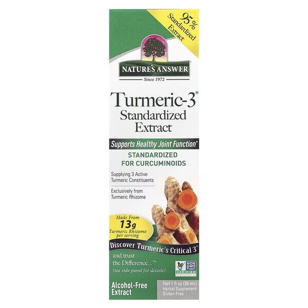 Kurkuma-3 gestandaardiseerd extract - 30 ml. - Viking Supplements