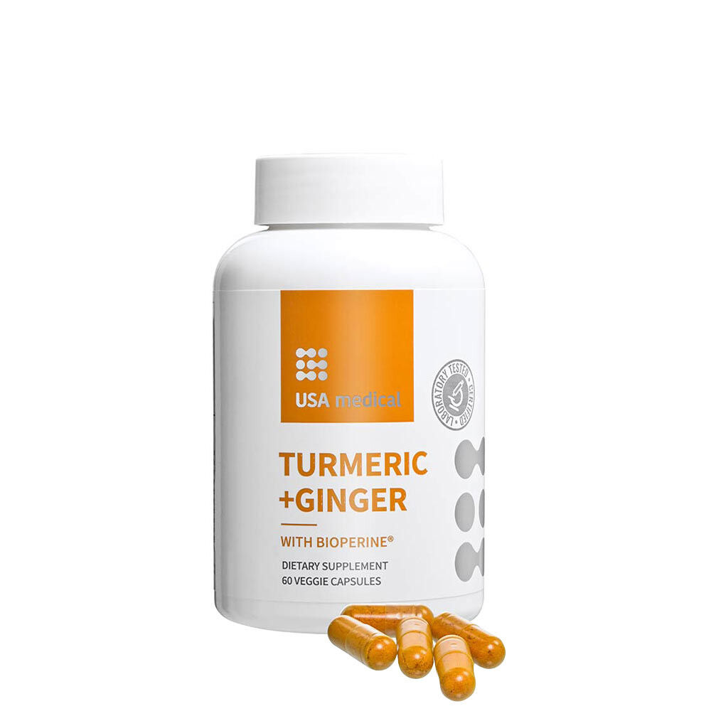 USA Medical Kurkuma+Gember (60 capsules) - Viking Supplements