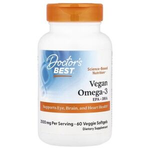 Veganistische omega-3 EPA + DHA - 60 plantaardige softgels - Viking Supplements