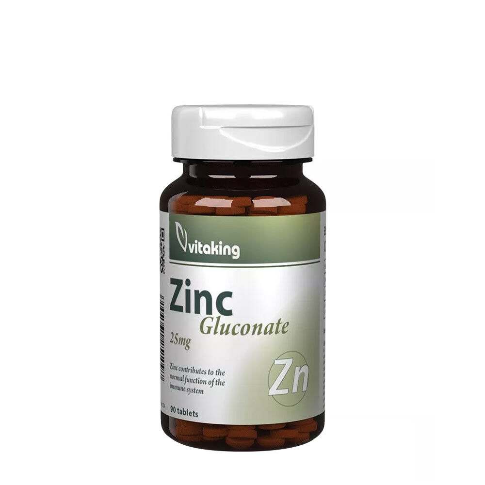 Vitaking Zinkgluconaat 25 mg (90 tabletten) - Viking Supplements