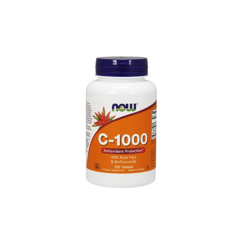 Vitamine C-1000 met rozenbottels en bioflavonoïden - 100 tabletten - Viking Supplements