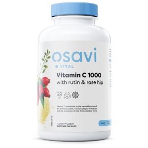 Vitamine C1000 met rutine en rozenbottel - 180 veganistische capsules - Viking Supplements