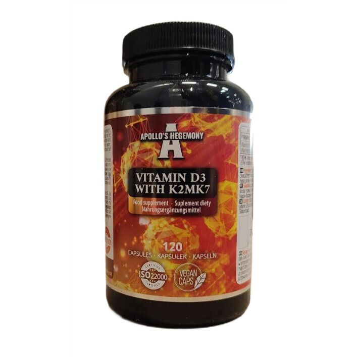 Vitamine D3 met K2 MK7 - 120 vcaps - Viking Supplements