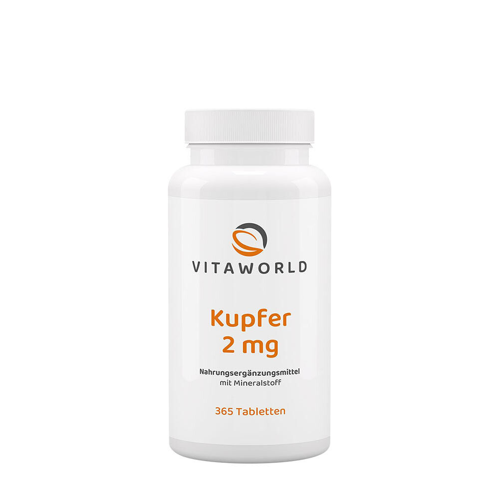 Vitaworld Koper 2 mg (365 tabletten) - Viking Supplements